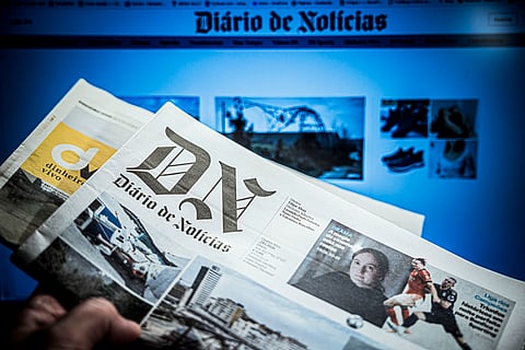 As primeiras páginas do DN e do Dinheiro Vivo.