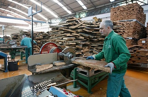 As vendas da Corticeira também caíram quase 10%.