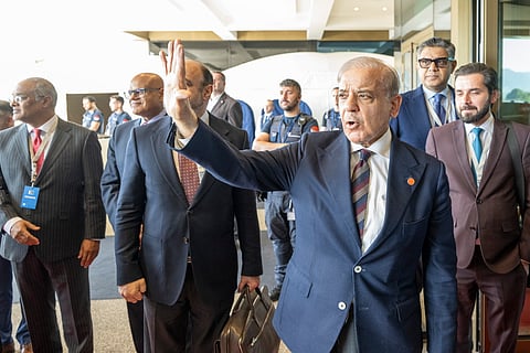 O primeiro-ministro do Paquistão, Shehbaz Sharif