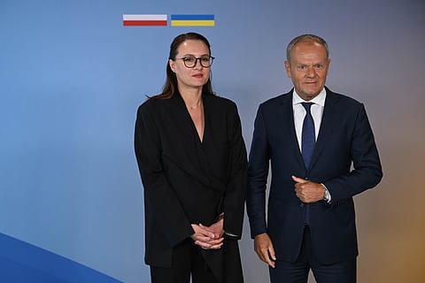 Donald Tusk recebeu em Gdansk a sua homóloga ucraniana, Yulia Svyrydenko.