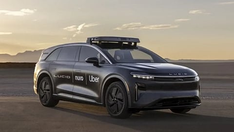 Robotáxi em testes da Uber