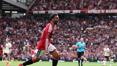 Bruno Fernandes é capitão do Manchester United.