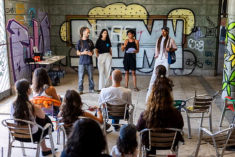 Festival Iminente ocupa nesta edição o espaço de uma antiga escola que está abandonada.
