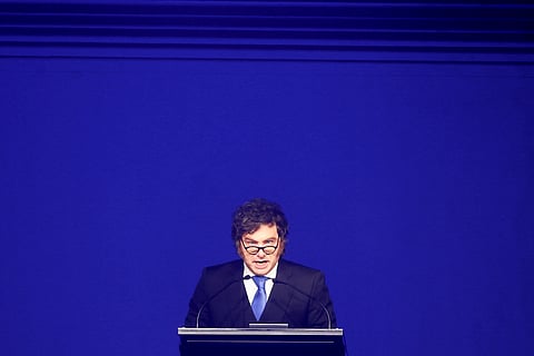 O presidente argentino, Javier Milei.