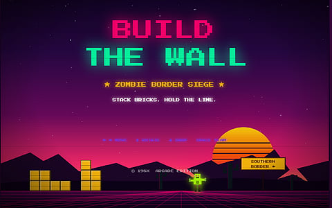 Tetris ameaça processar a Casa Branca por causa do videojogo "Construa o Muro"