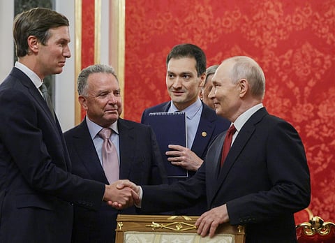 Putin este sábado, 5 de setembro, com Steve Witkoff e Jared Kushner .