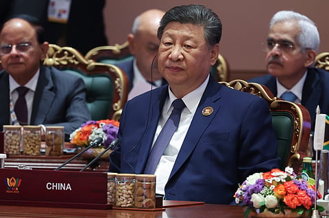 O presidente chinês, Xi Jinping, na cimeira dos BRICS.