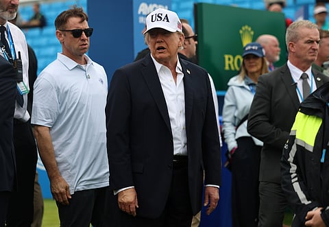 Trump falava na Irlanda, à entrada para um jogo de golfe.