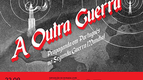 Cartaz da exposição Imagem retirada da revista Vox, publicada na Alemanha nazi de 1933 a 1945, em várias línguas, muitas vezes coexistindo no mesmo
exemplar.