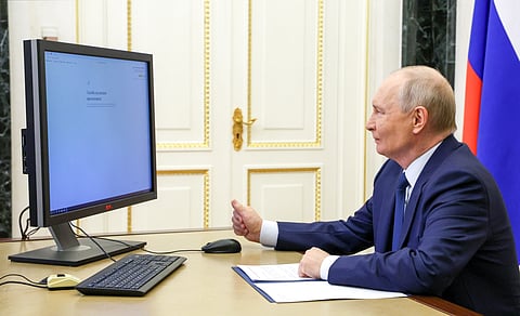 Putin votou online desde a residência oficial