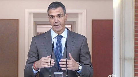 Pedro Sánchez fez o anúncio numa declaração desde o Palácio da Moncloa.