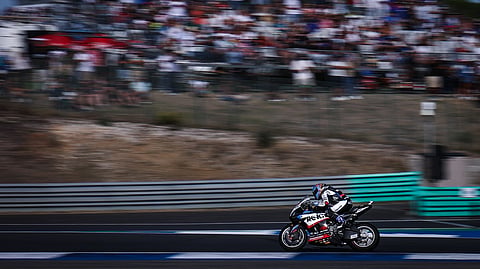 Miguel Oliveira esta manhã de domingo no Estoril