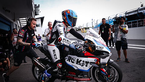 Miguel Oliveira este domingo à tarde no Estoril.