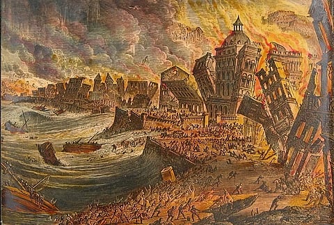 O sismo que ocorreu a 1 de novembro de 1755 e que atingiu Lisboa é um dos exemplos de fenómenos extremos.