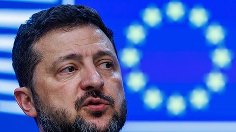 O Presidente da Ucrânia, Volodymyr Zelensky