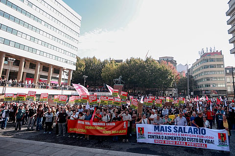 Este sábado será marcado por vários protestos. No Porto, amanifestação da CGTP contra o aumento do custo de vida foi de manhã