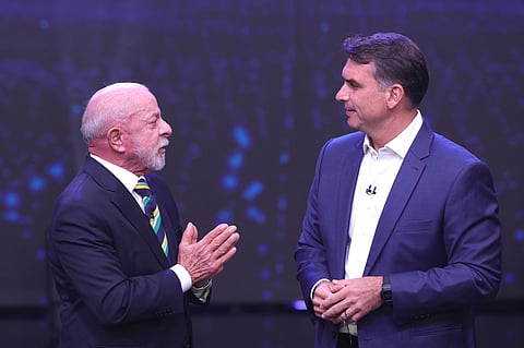 O primeiro debate entre os dois candidatos à Presidência da República brasileira.