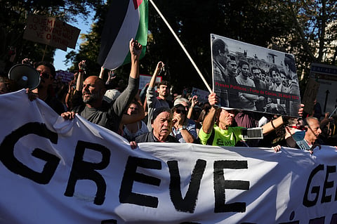 Manifestação em Lisboa encheu a Avenida da Liberdade em direção ao Rossio.