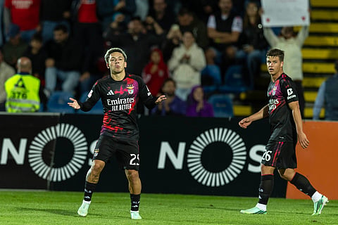 Prestianni foi o homem do jogo com um golo e uma assistência.