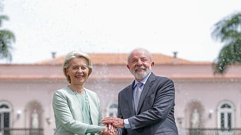 Ursula von der Leyen e Lula da Silva
