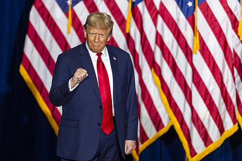 Ex-presidente norte-americano, Donald Trump. EPA/JIM LO SCALZO