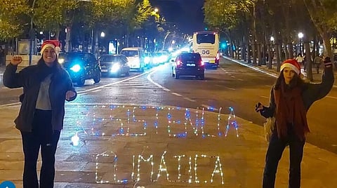 Climáximo desliga luzes de Natal em ruas de Lisboa