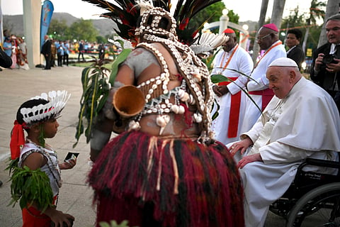 Este sábado, na Papua Nova-Guiné, Francisco participou num encontro com centenas de crianças com problemas de pobreza, abandono e deficiência