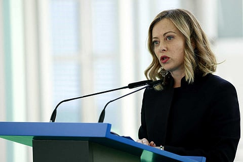 Giorgia Meloni, primeira-ministra italiana, preside ao G7 este ano e continua a garantir o seu apoio à Ucrânia.