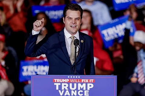 Matt Gaetz retira candidatura a procurador-geral dos EUA