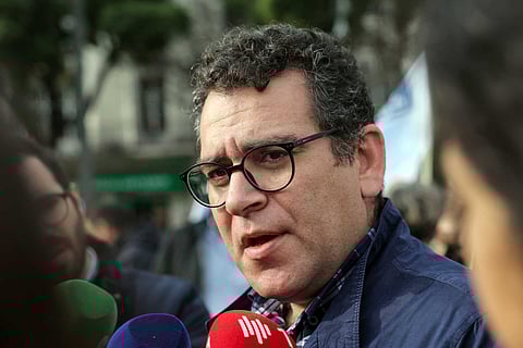 Sebastião Santana, líder da Frente Comum.