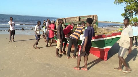 Imagem de arquivo obtida pela AFP do barco que naufragou.