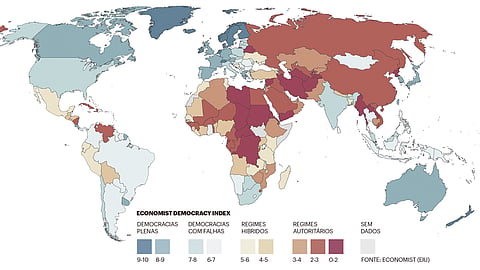 Só existem 24 democracias plenas no mundo?