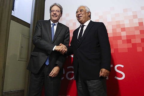 Gentiloni diz que "não está muito preocupado com a despesa" e recorda tempos felizes com Costa