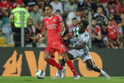 Di María voltou ao onze inicial do Benfica