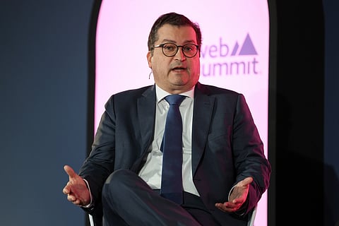 Ministro das Finanças, Miranda Sarmento, na Web Summit. Foto: Lusa