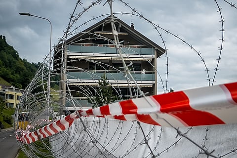 Segurança reforçada na zona onde vai decorrer a conferência.