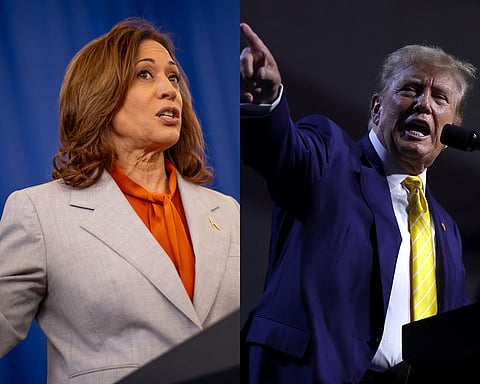 Kamala Harris e Donald Trump.