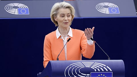 A presidente da Comissão Europeia, Ursula von der Leyen.