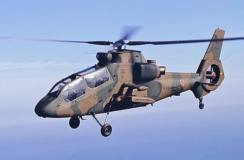 Dois helicópteros militares japoneses deverão ter caído no mar