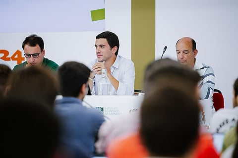 Sebastião Bugalho deu esta terça-feira uma aula a jovens na Universidade de Verão do PSD.