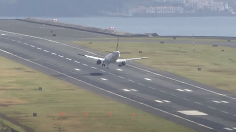Vento forte já afetou mais de 14 voos no Aeroporto Internacional da Madeira