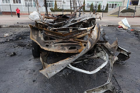 Destruição em Belgorod.