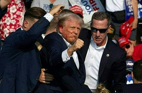 Donald Trump foi alvo de uma tentativa de assassinato em Butler, Pensilvânia