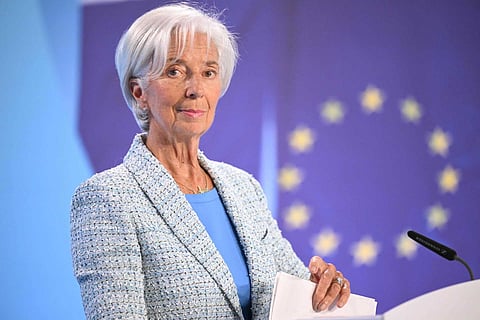 Christine Lagarde, presidente do BCE. Fotografia: Kirill KUDRYAVTSEV / AFP