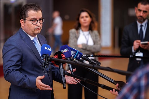 Joaquim Miranda Sarmento omntem em Bruxelas. Foto: Lusa