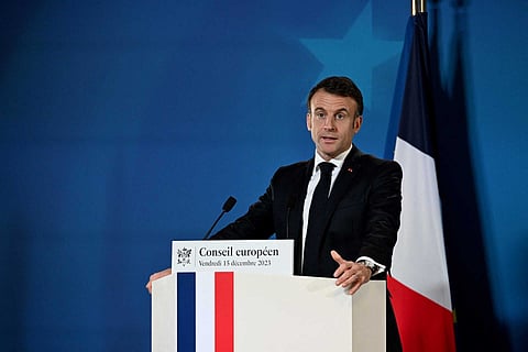 O Presidente francês, Emmanuel Macron