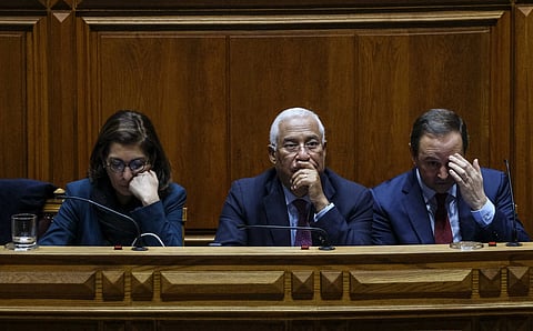 António Costa, Ana Catarina Mendes e Fernando Medina. Fotografia: Leonardo Negrão / Global Imagens