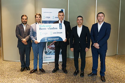 Nader Antar, presidente da Saur International, no centro. Foto: Direitos Reservados