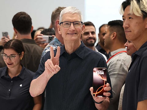 Tim Cook, CEO da Apple. Foto: Justin Sullivan / Getty Images via AFP