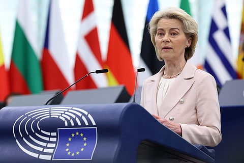 A presidente da Comissão Europeia, Ursula von der Leyen